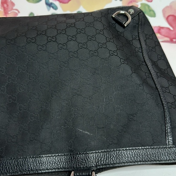 💯 Authentic GUCCI Nylon Monogram Large Abbey Tote🍀 - Picture 11 of 16